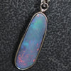 1.63 G Australian Doublet Opal With Silver Pendant: L 30.8 Mm Jewellery