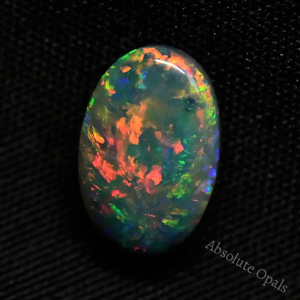 Australian Black Opal Solid Lightning Ridge