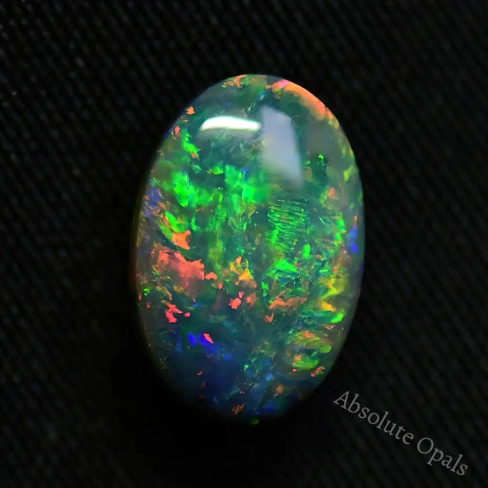 Australian Black Opal Solid Lightning Ridge