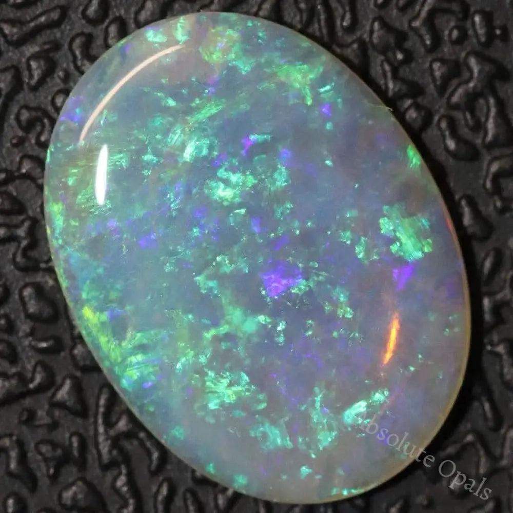 1.67 Cts Australian Semi Black Crystal Opal Solid Lightning Ridge Cabochon Loose Stone