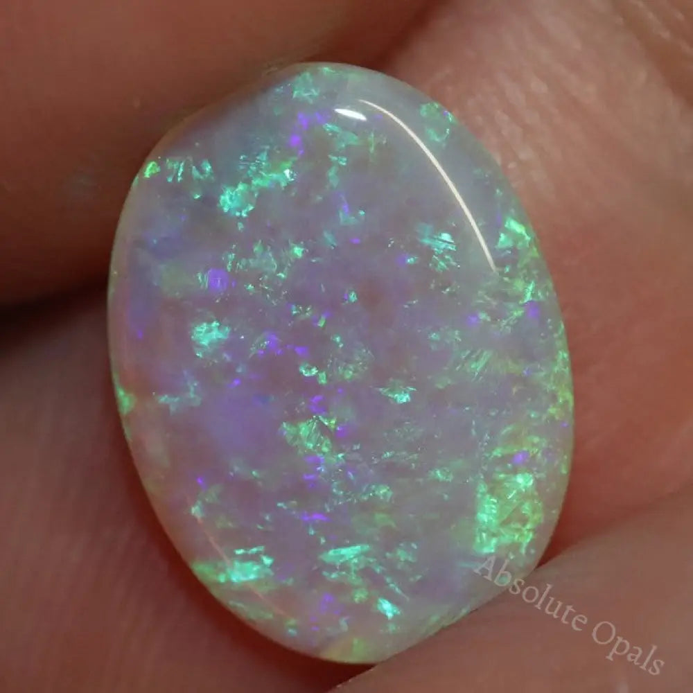 1.67 Cts Australian Semi Black Crystal Opal Solid Lightning Ridge Cabochon Loose Stone