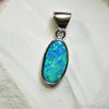 Australian Doublet Opal with Silver Pendant