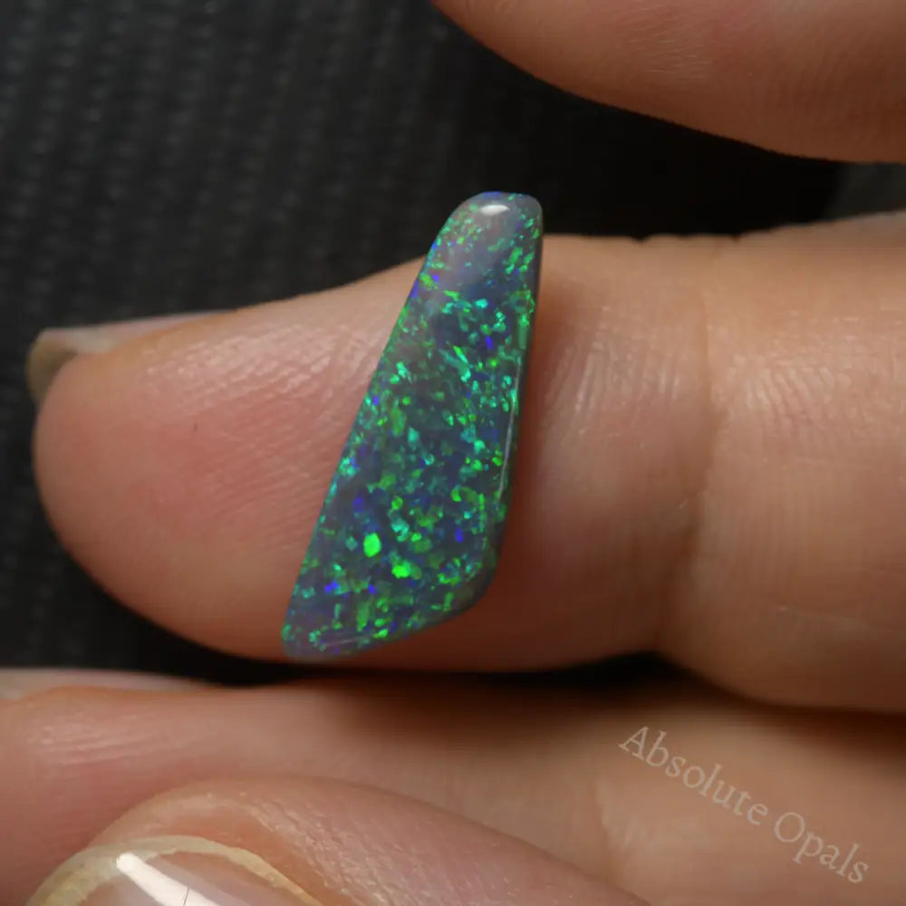 1.68 cts Australian Black Opal Solid Lightning Ridge CMR