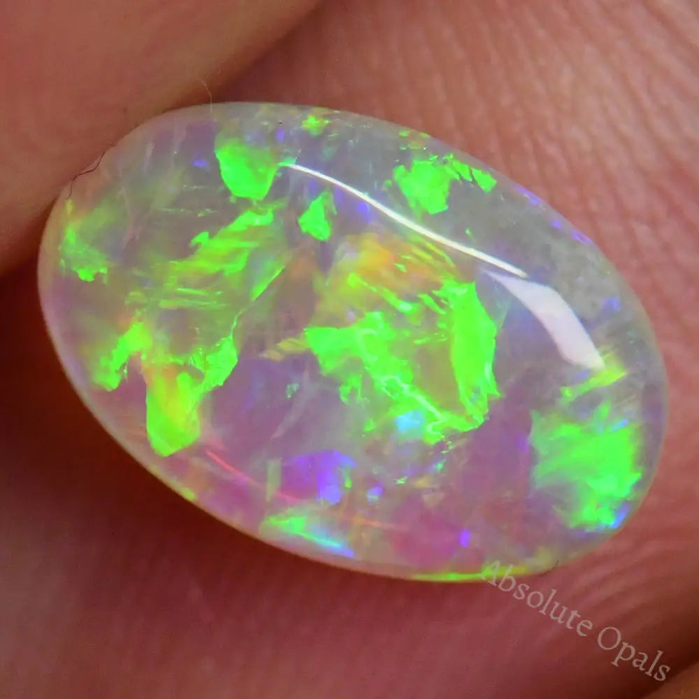 1.68 Cts Australian Opal Lightning Ridge Crystal Solid Stone