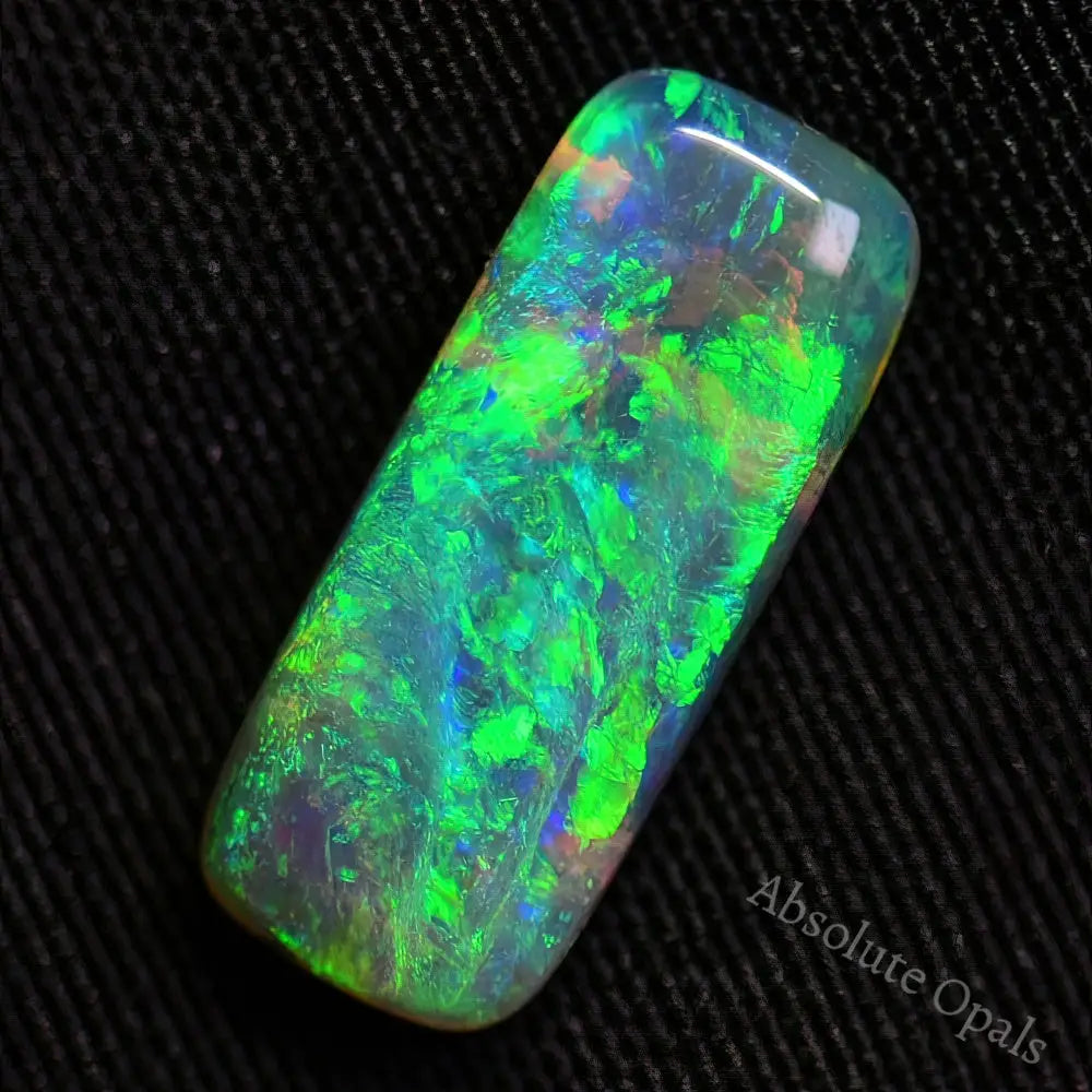 Australian Semi Black Opal Solid  Lightning Ridge - Crystal