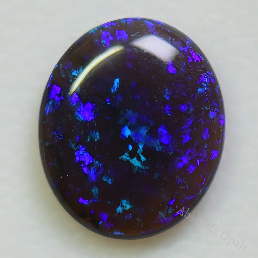 1.71 Cts Australian Black Opal Solid Stone Lightning Ridge