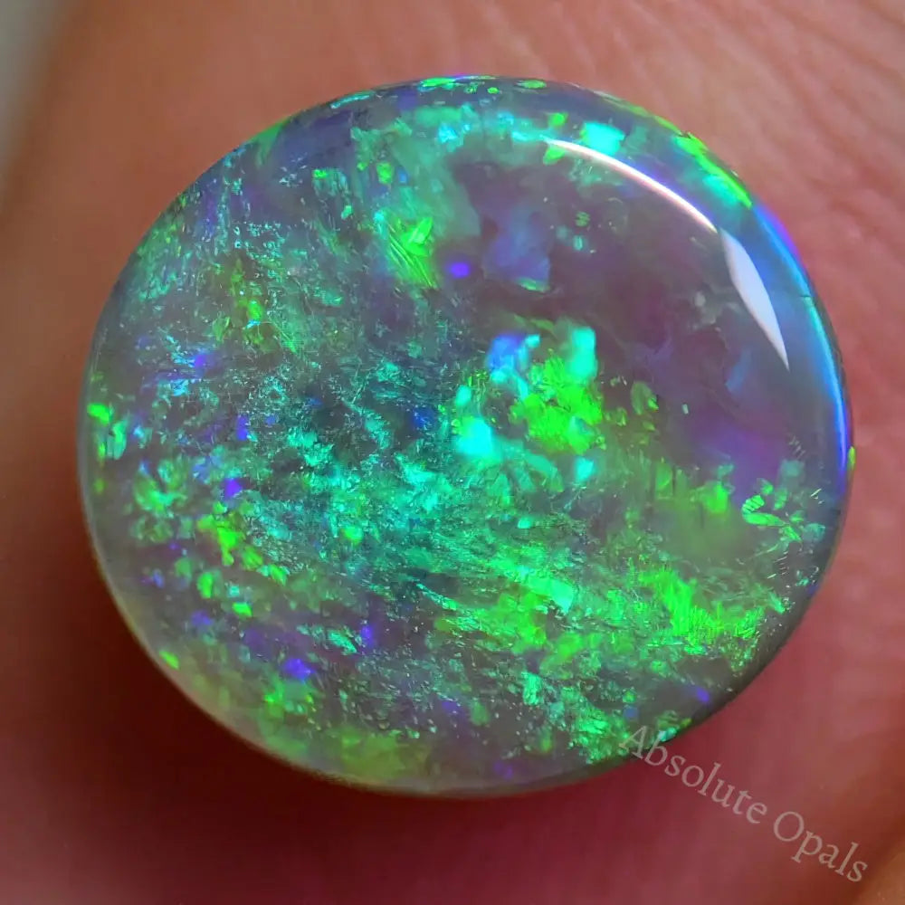 1.71 Cts Australian Semi Black Opal Solid Lightning Ridge - Crystal