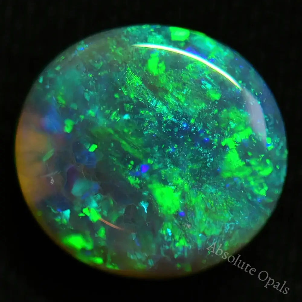 Australian Semi Black Opal Solid  Lightning Ridge - Crystal