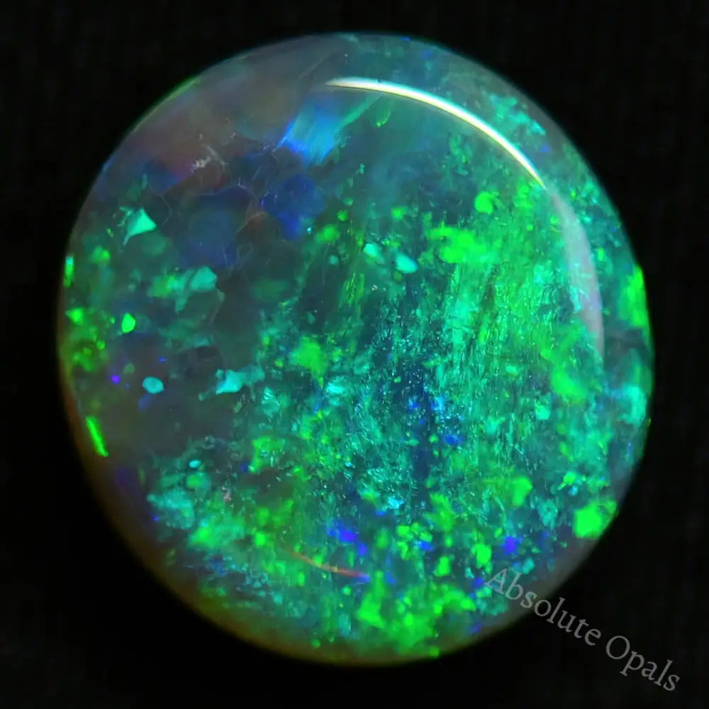 1.71 Cts Australian Semi Black Opal Solid Lightning Ridge - Crystal