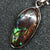 1.71 G Australian Boulder Opal With Silver Pendant: L 28.1 Mm Jewellery