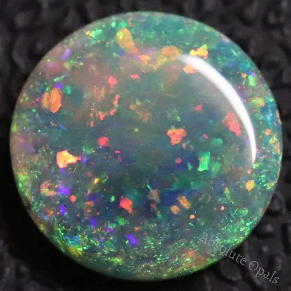 1.72 Cts Australian Semi Black Opal Solid Lightning Ridge Cabochon Loose Stone