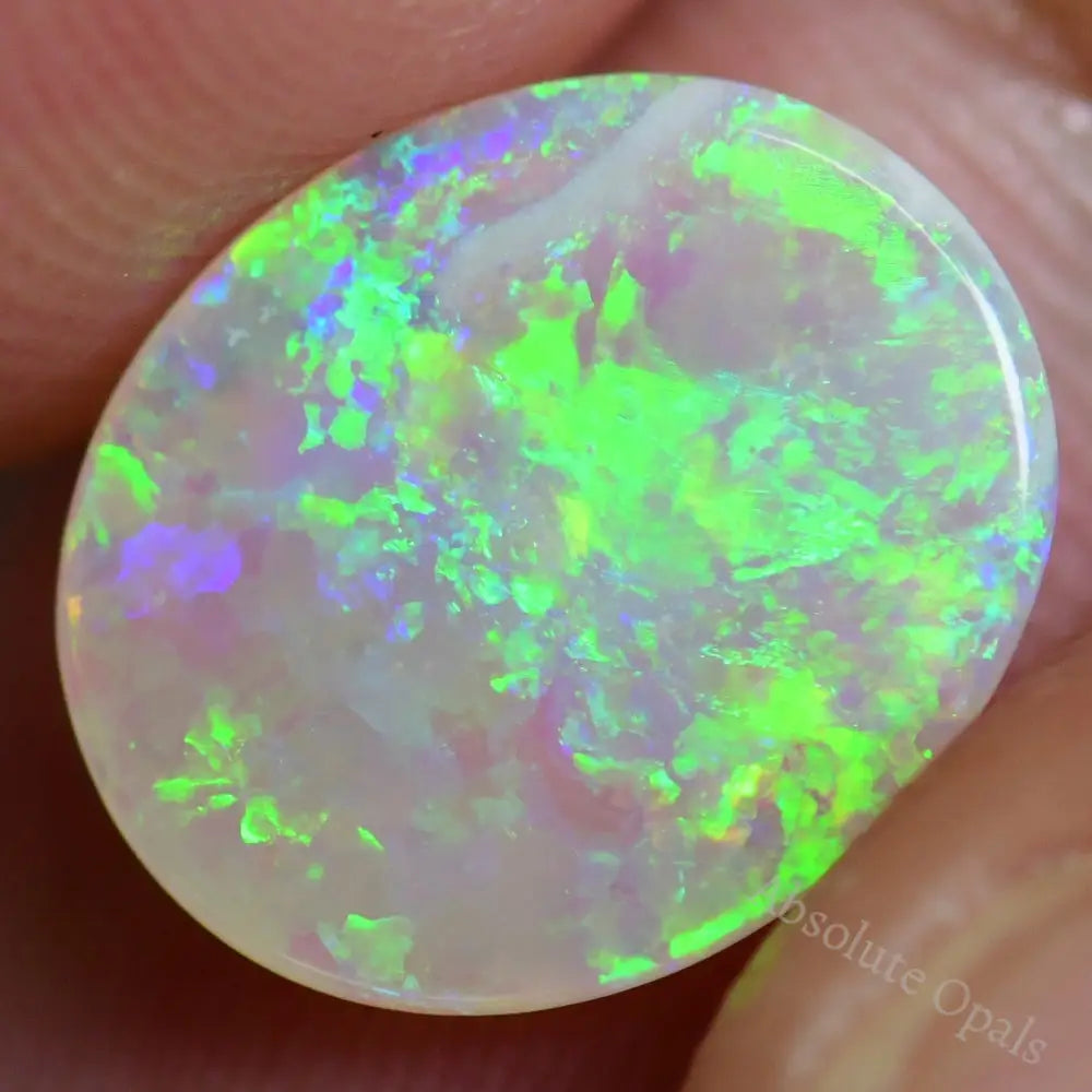 1.72 Cts Australian Solid Opal Cut Stone Lightning Ridge Light