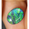 1.75 Cts Australian Black Opal Lightning Ridge Solid Gem Stone Cabochon