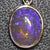 1.77 G Australian Lightning Ridge Solid Crystal Semi-Black Opal Pendant Silver L 23.2 Mm Jewellery