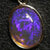 1.77 G Australian Lightning Ridge Solid Crystal Semi-Black Opal Pendant Silver L 23.2 Mm Jewellery