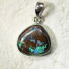 Australian Boulder Opal with Silver Pendant