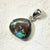 Australian Boulder Opal with Silver Pendant