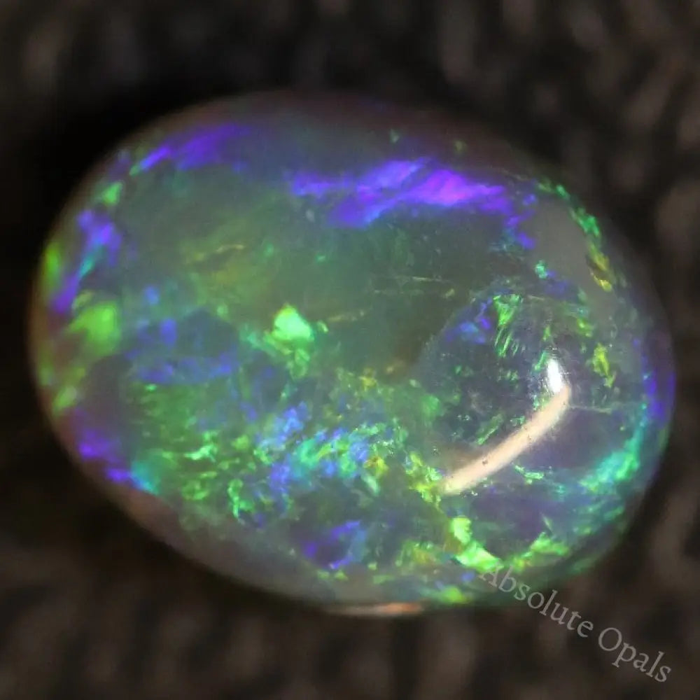 1.80 Cts Australian Black Opal Lightning Ridge Solid Gem Stone Cabochon