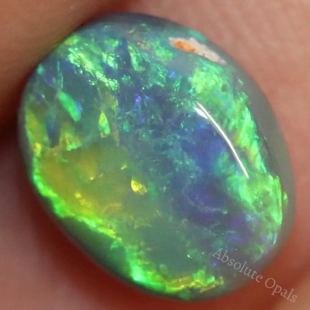 1.80 Cts Australian Black Opal Lightning Ridge Solid Gem Stone Cabochon