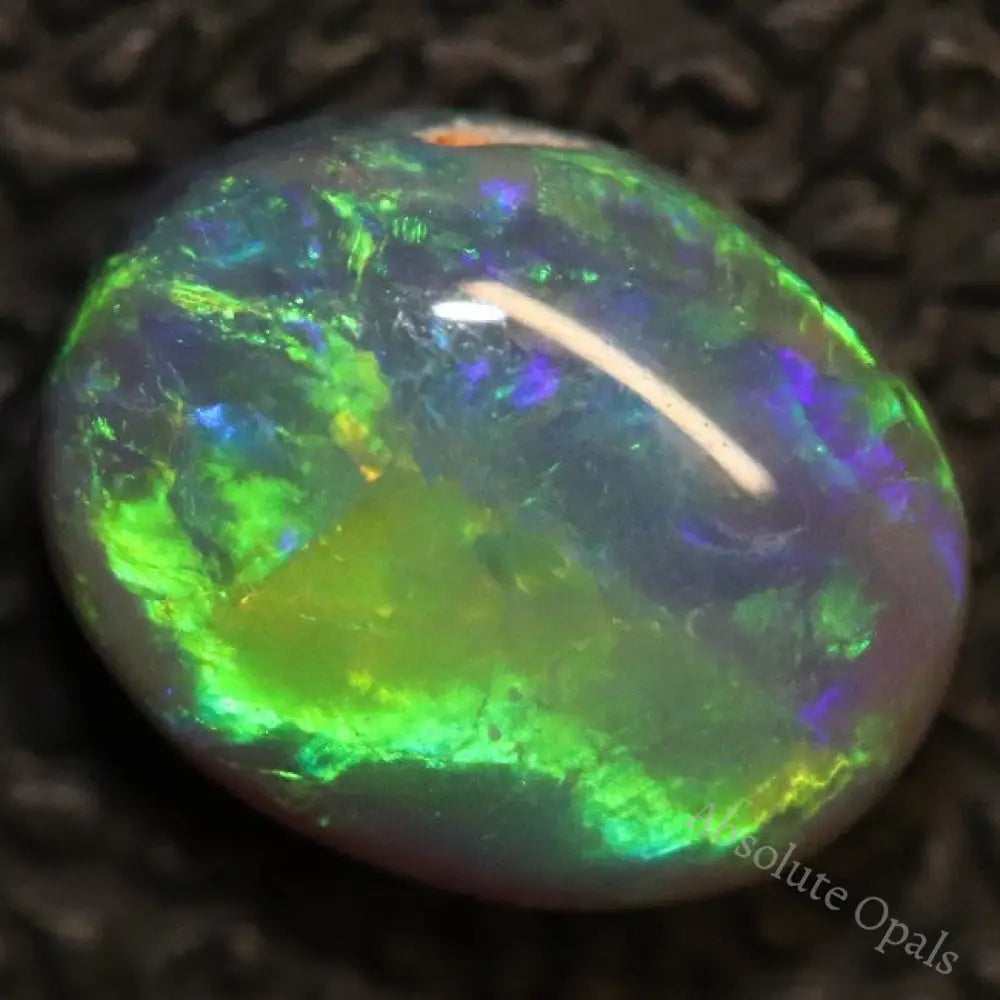 Australian Black Opal Lightning Ridge, Solid Gem Stone, Cabochon