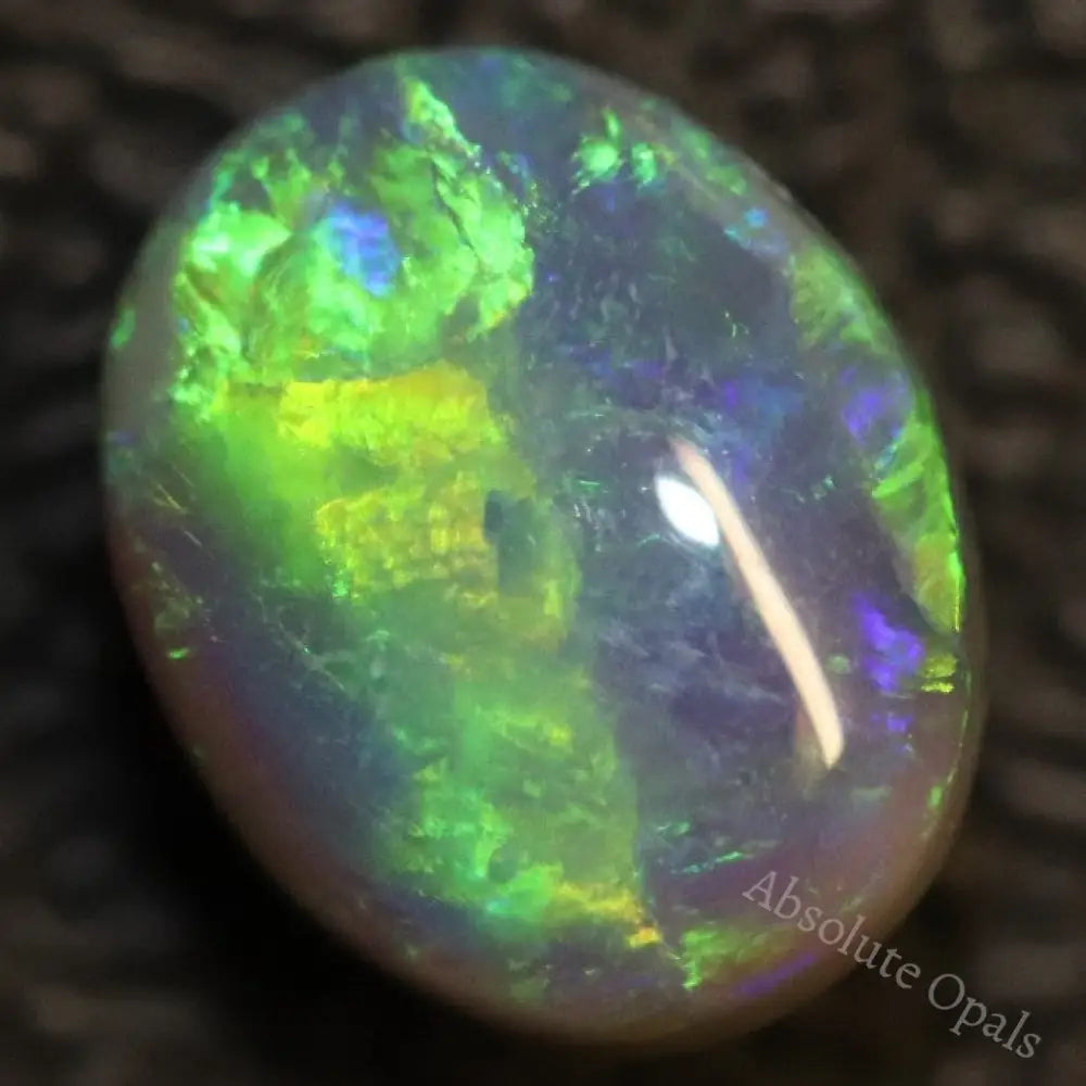 Australian Black Opal Lightning Ridge, Solid Gem Stone, Cabochon