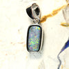 silver opal pendant