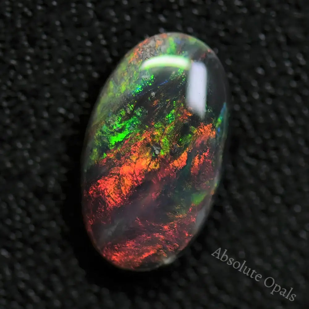 Australian Black Opal Solid Lightning Ridge