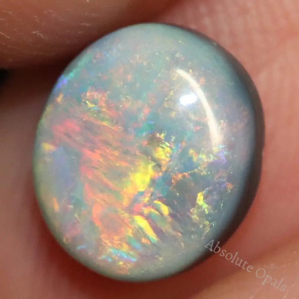 1.95 Cts Australian Semi Black Opal Solid Lightning Ridge Cabochon Loose Stone