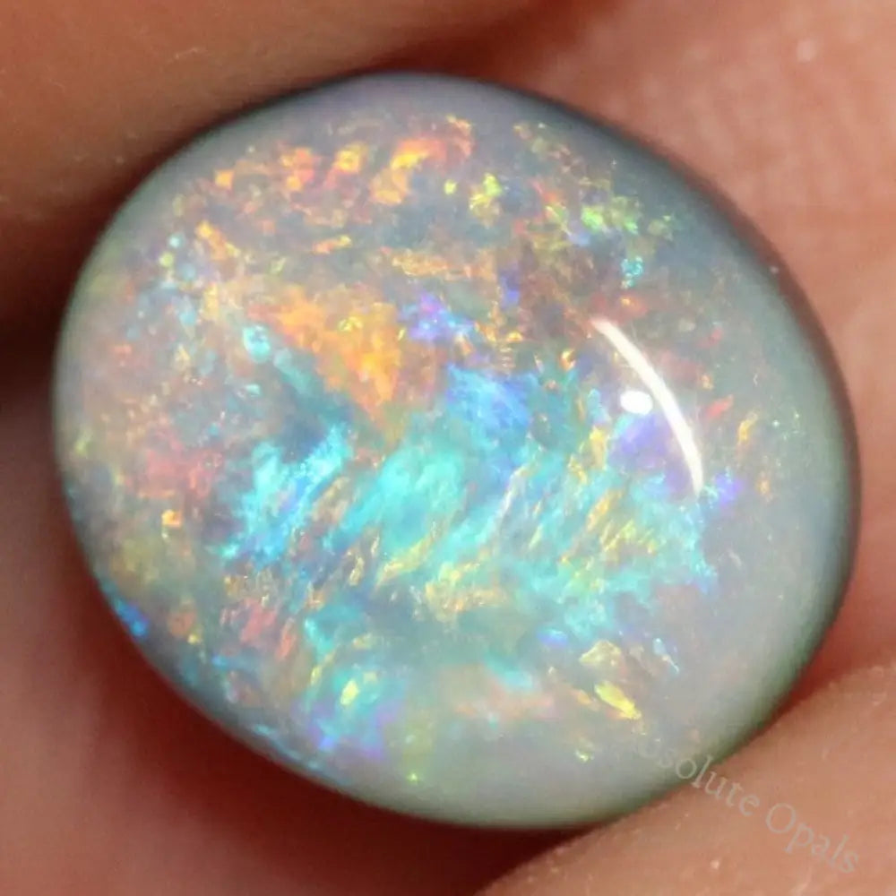 1.95 Cts Australian Semi Black Opal Solid Lightning Ridge Cabochon Loose Stone