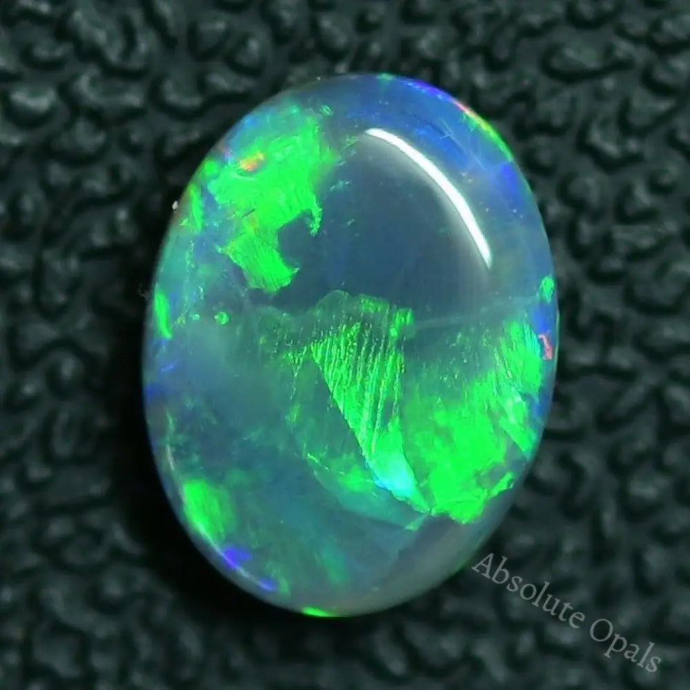 1.97 Cts Australian Solid Semi Black Opal Lightning Ridge Cut Stone