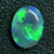 1.97 Cts Australian Solid Semi Black Opal Lightning Ridge Cut Stone