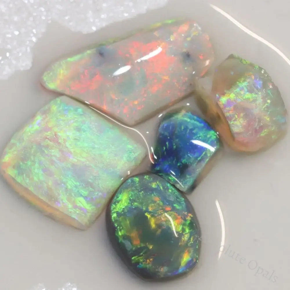 10.05 Cts Australian Solid Semi Black Opal Rough Nobby Lightning Ridge Parcel