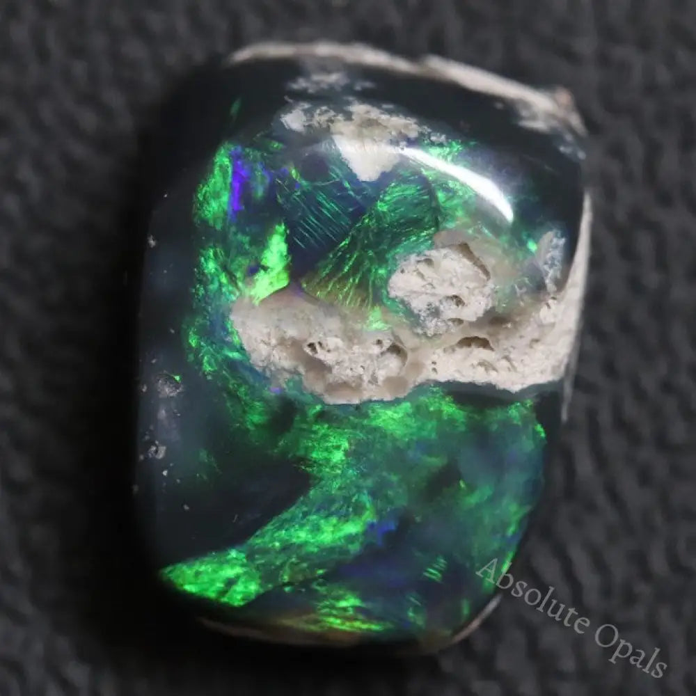 10.06 Cts Australian Black Opal Rough Lightning Ridge Polished Specimen