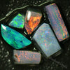 10.3 Cts Australian Black Opal Rough Parcel Rubs Lightning Ridge