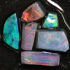 10.3 Cts Australian Black Opal Rough Parcel Rubs Lightning Ridge