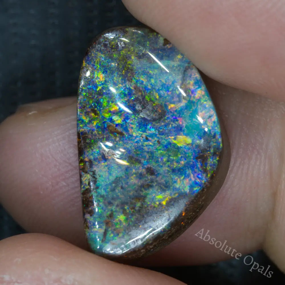 Australian Boulder Opal, Cut Stone