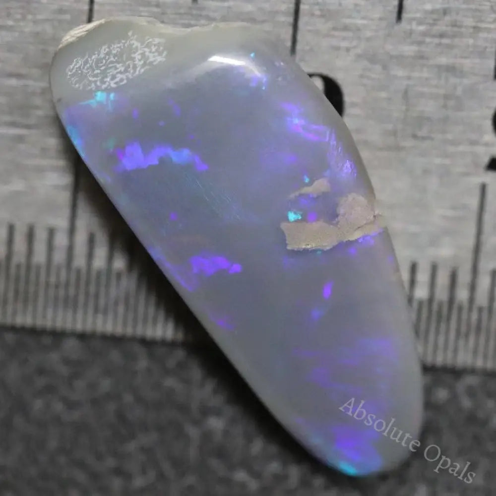 10.45 Cts Australian Semi Black Opal Rough Lightning Ridge Polished Specimen