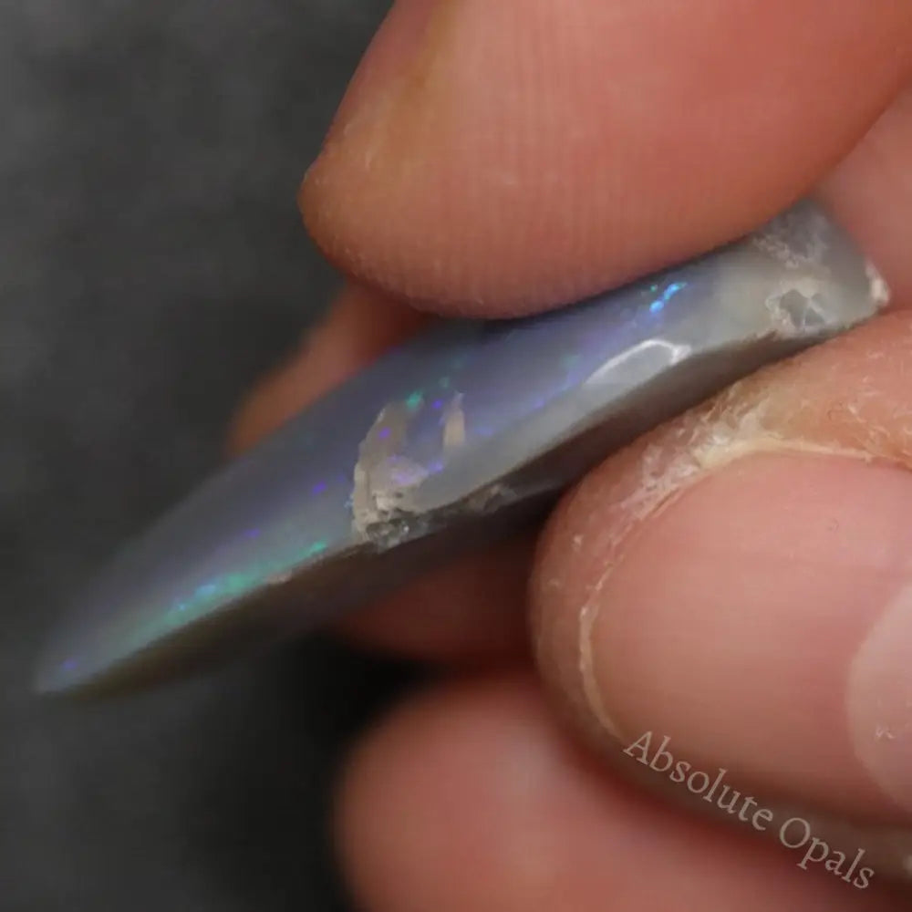 10.45 Cts Australian Semi Black Opal Rough Lightning Ridge Polished Specimen