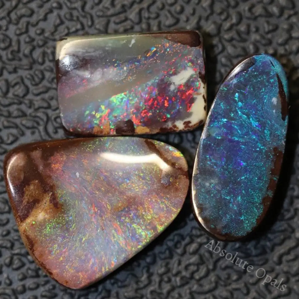 10.49 Cts Australian Boulder Opal Cut Loose Stone Parcel