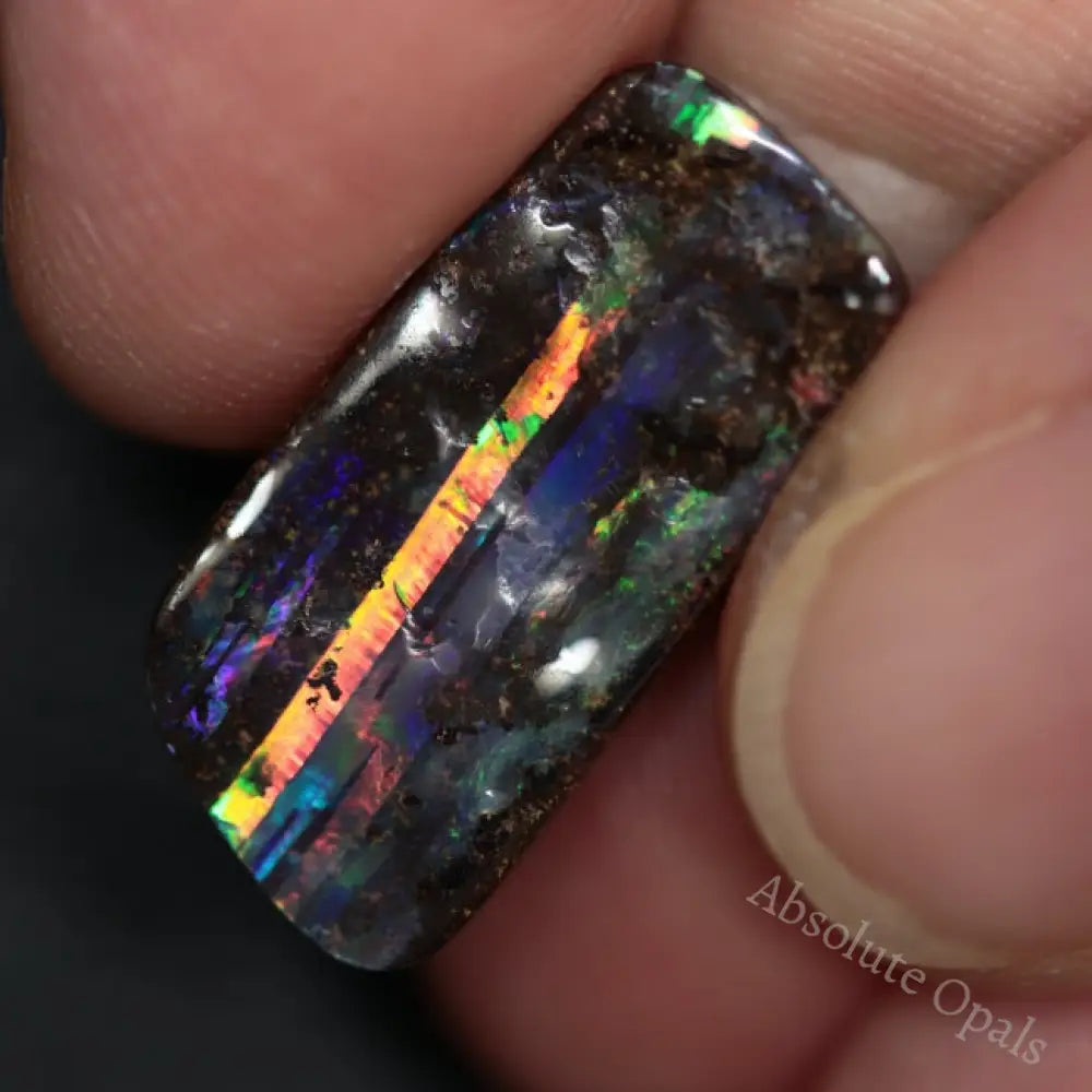 10.75 Cts Australian Boulder Red Opal Cut Loose Stone