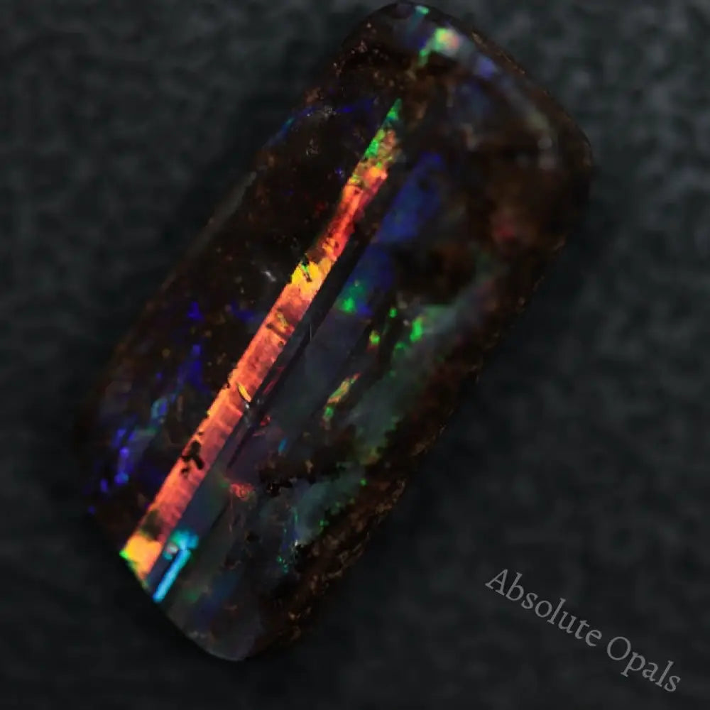 10.75 Cts Australian Boulder Red Opal Cut Loose Stone