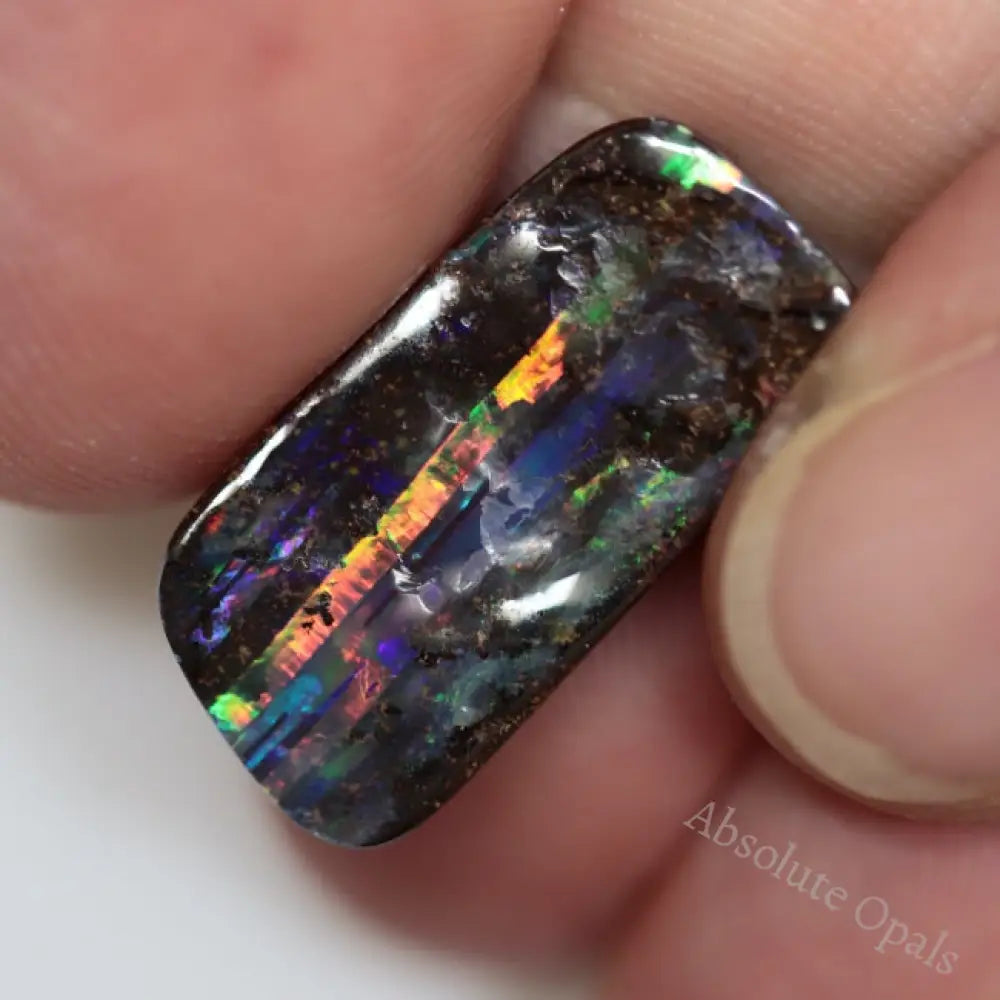 10.75 Cts Australian Boulder Red Opal Cut Loose Stone