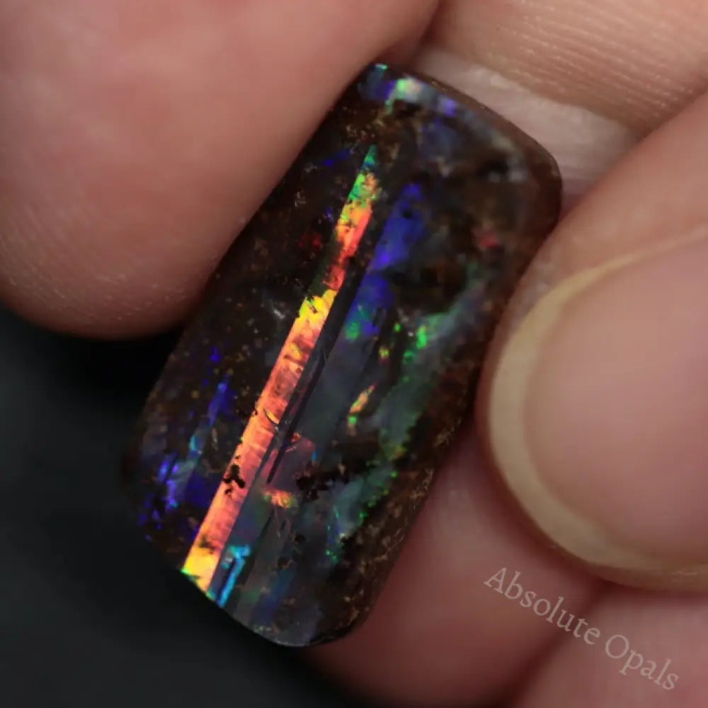 10.75 Cts Australian Boulder Red Opal Cut Loose Stone