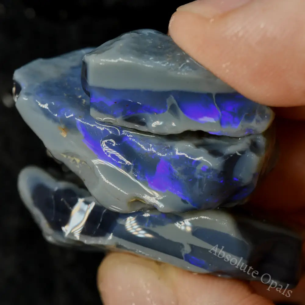 black rough opal