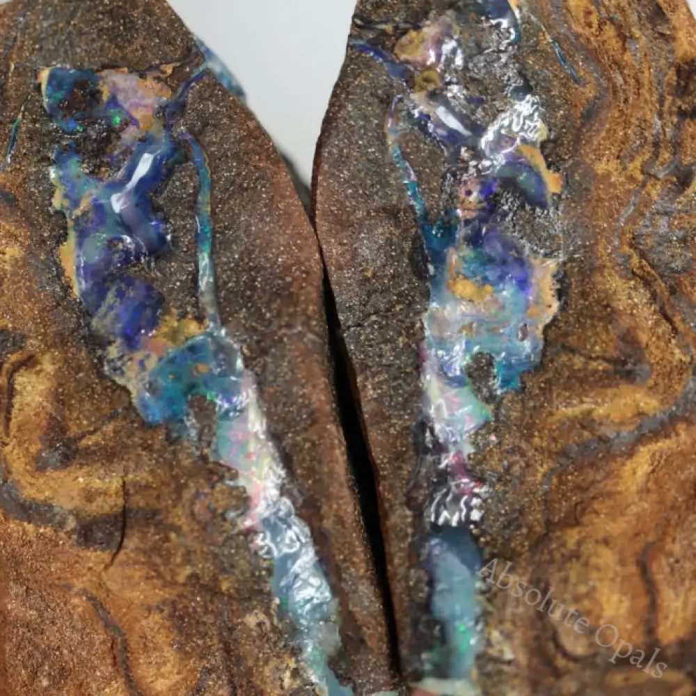 1090 Cts Australian Boulder Opal Rough Parcel Split