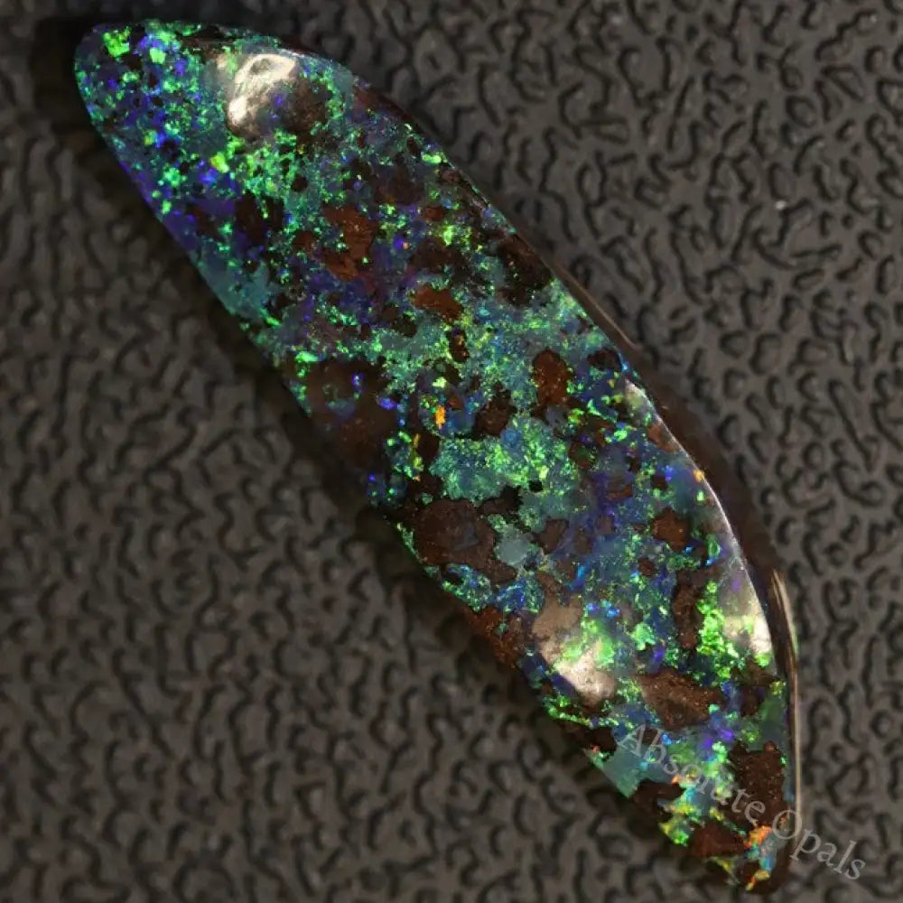 11.0 Cts Green Australian Boulder Opal Cut Loose Stone