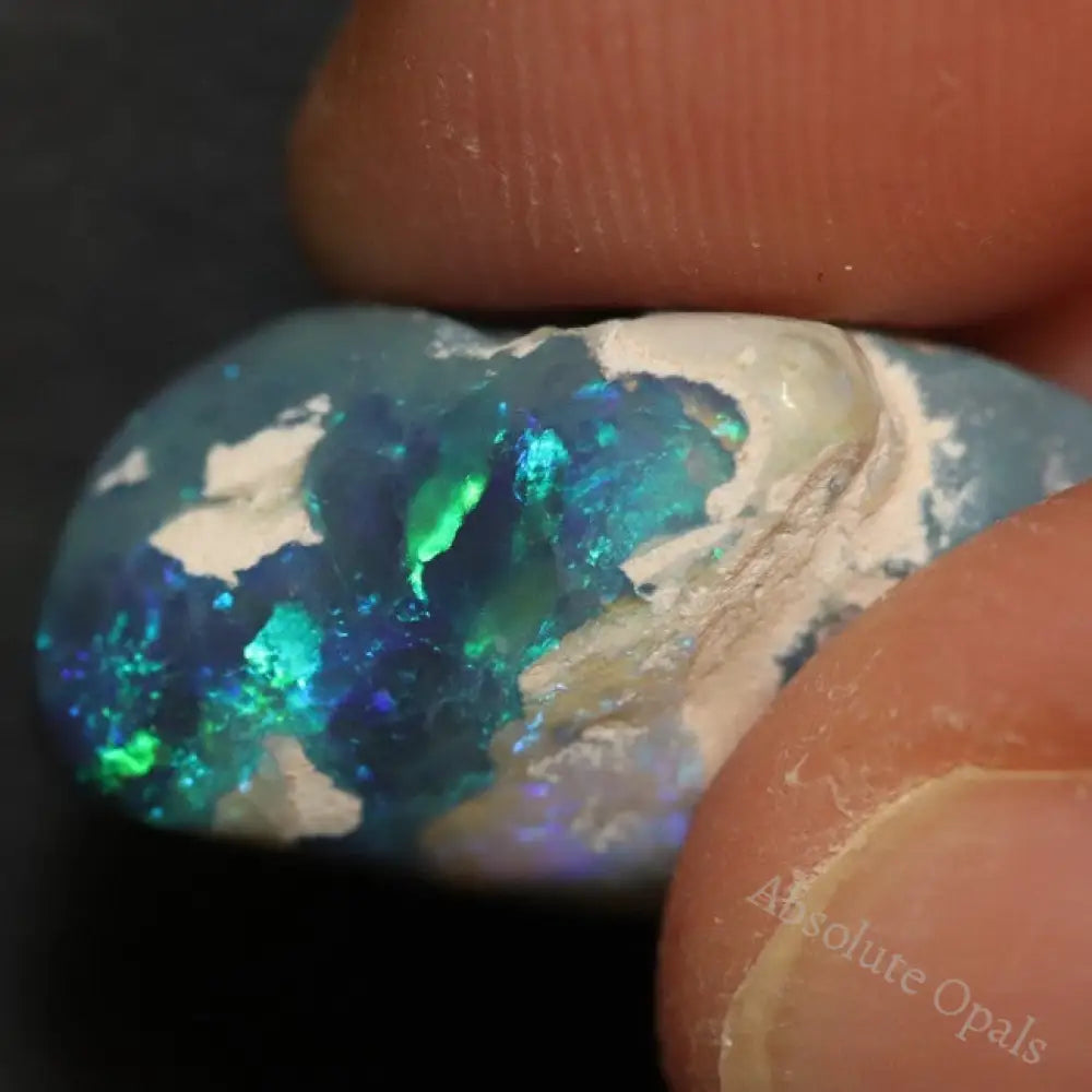 Australian Black Opal Rough, Lightning Ridge Polished Specimen