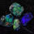 Australian Rough Black Opal Parcel, Rubs, Lightning Ridge