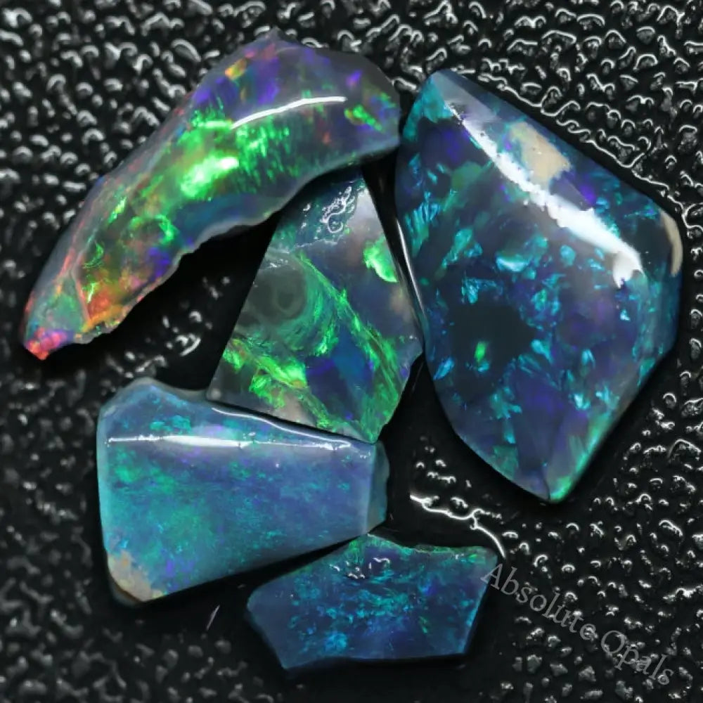 11.2 Cts Australian Rough Black Opal Parcel Rubs Lightning Ridge Cmr