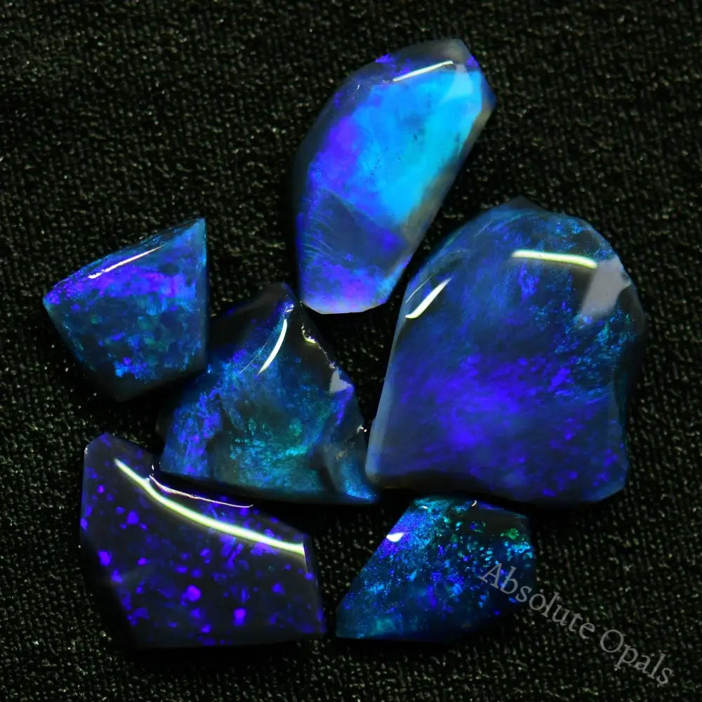 Australian Black Rough Opal Parcel Lightning Ridge